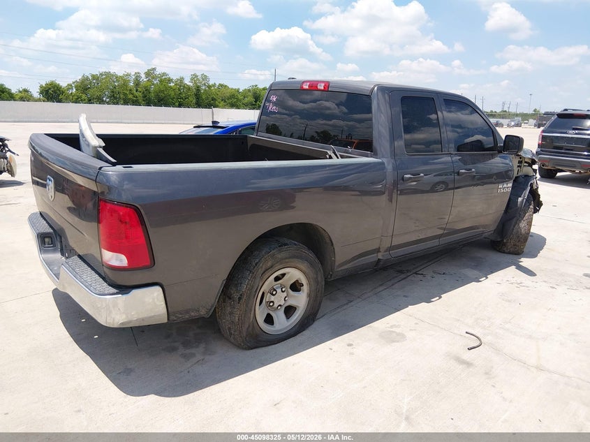 Vin: 1c6rr6ft2js100857, lot: 45595891, ram 1500 tradesman  4x2 6'4 box 20184