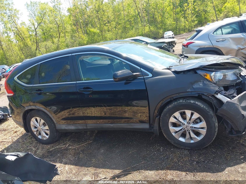 2012 Honda Cr-v 2.4 Ex-L Black Lot 111045098352 Vin JHLRM4H75CC004622