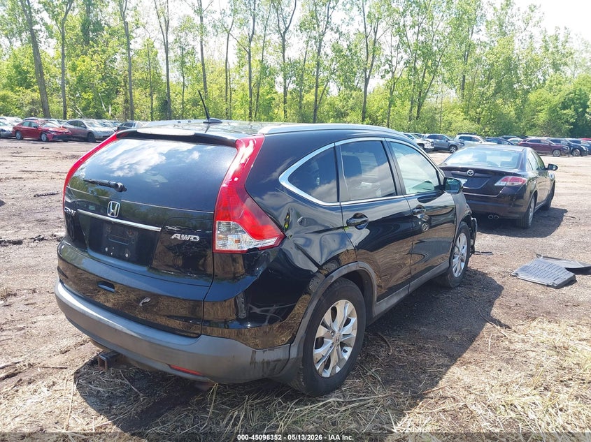2012 Honda Cr-v 2.4 Ex-L Black Lot 111045098352 Vin JHLRM4H75CC004622
