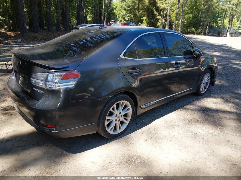 Vin: jthbb1ba7a2014609, lot: 45595976, lexus hs 250h premium 20104