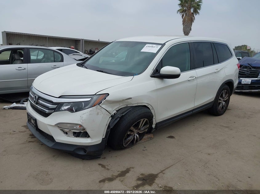 Vin: 5fnyf6h32jb036004, lot: 45596036, honda pilot ex 20182