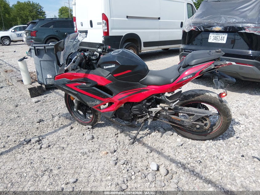 2025 Kawasaki Ex500 A/B VIN: ML5EXGJ1XSDA64282 Lot: 45098656
