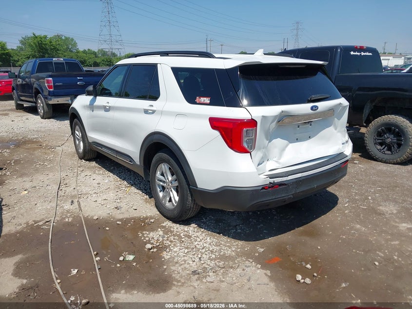 Vin: 1fmsk7dh6lgc77867, lot: 45596254, ford explorer xlt 20203
