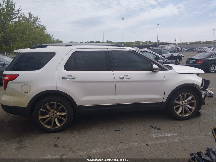 1FMHK8F88CGA07021 2012 Ford Explorer 3.5 Limited white