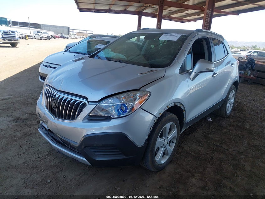 Vin: kl4cjasbxfb259620, lot: 45596458, buick encore 20152