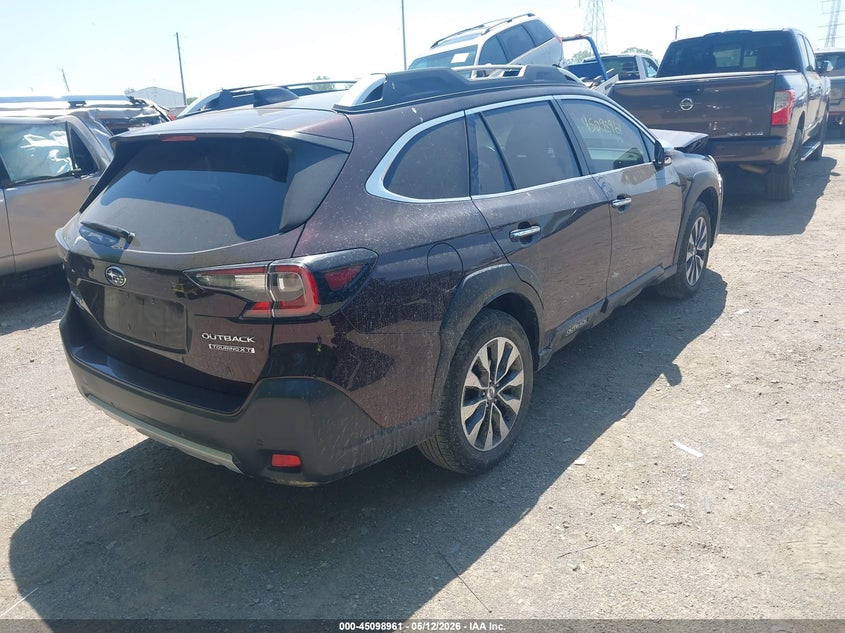 Vin: 4s4btgpd2p3187876, lot: 45596527, subaru outback touring xt 20234