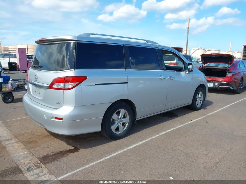 Vin: jn8ae2kp0c9049859, lot: 45596825, nissan quest sv 20124