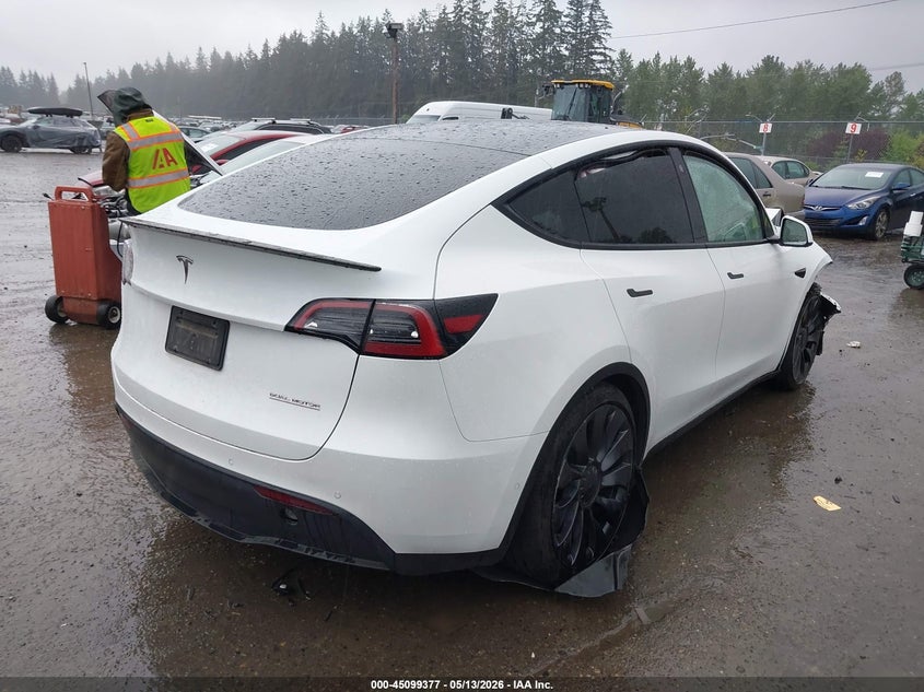 Vin: 7saygdef1nf495260, lot: 45596943, tesla model y performance dual motor all-wheel drive 20224