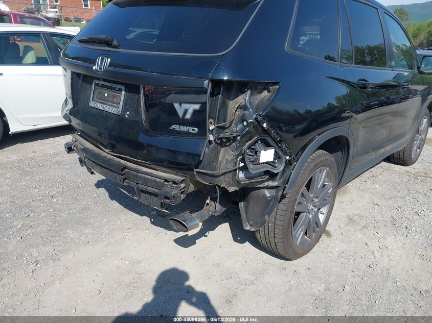 2019 Honda Passport Ex-L VIN: 5FNYF8H58KB019030 Lot: 45099398