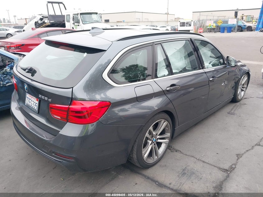 Vin: wba8j1c38ha018566, lot: 45596970, bmw 328d xdrive 20174