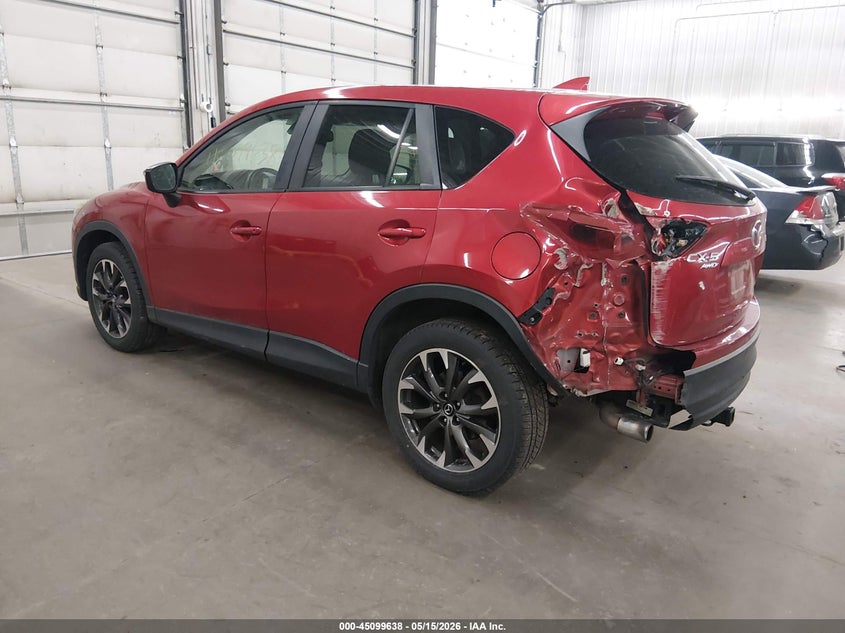 Vin: jm3ke4dy8g0740561, lot: 45597204, mazda cx-5 grand touring 20163