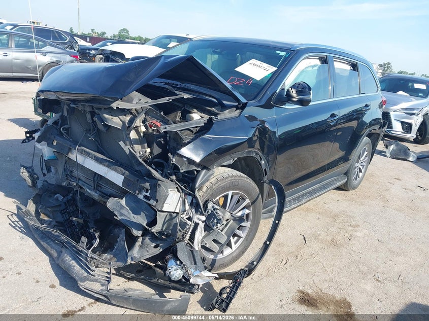 Vin: 5tdkzrfh5ks312606, lot: 45597310, toyota highlander xle 20192