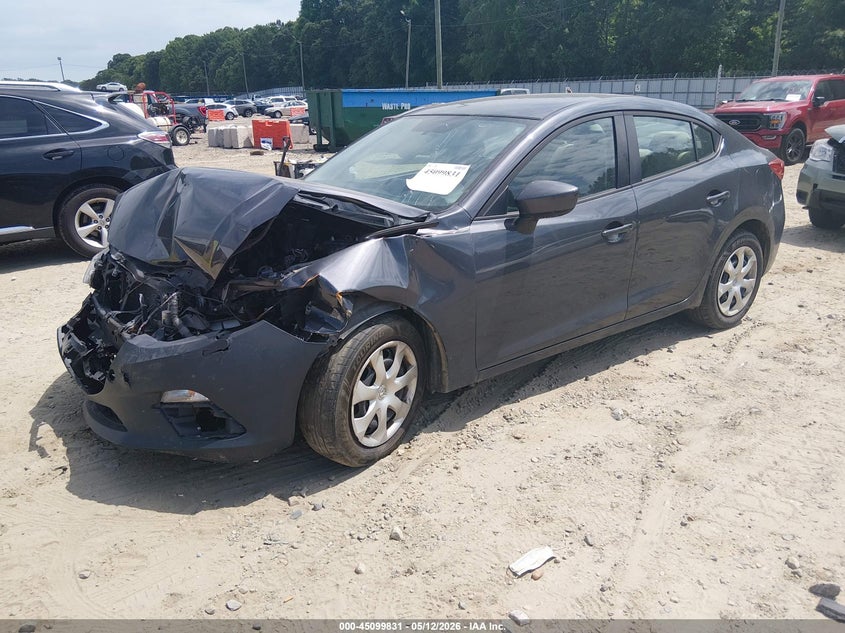 Vin: 3mzbm1u79fm209458, lot: 45597397, mazda mazda3 i sport 20152