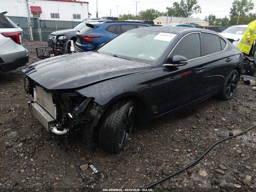 Vin: kmtg34ta6pu105339, lot: 45597492, genesis g70 2.0t rwd 20232
