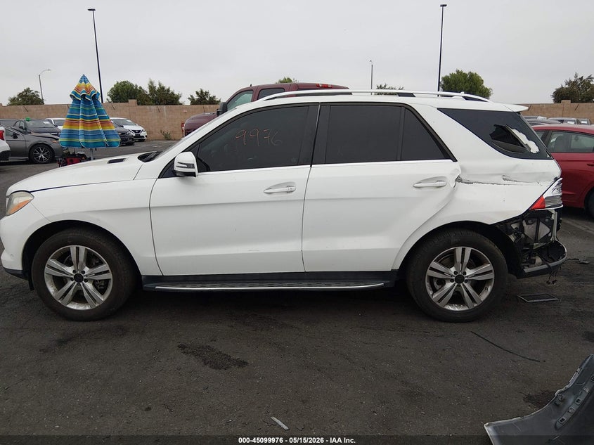 2015 Mercedes-Benz Ml 350 VIN: 4JGDA5JB6FA607143 Lot: 45099976