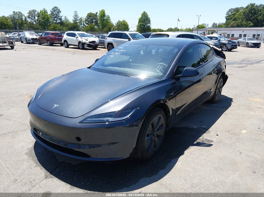 Vin: 5yj3e1eaxsf057364, lot: 45597615, tesla model 3 long range rear-wheel drive/standard rear-wheel drive 20252