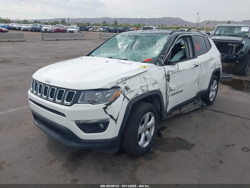Vin: 3c4njdbb5jt131275, lot: 45597700, jeep compass latitude 4x4 20182