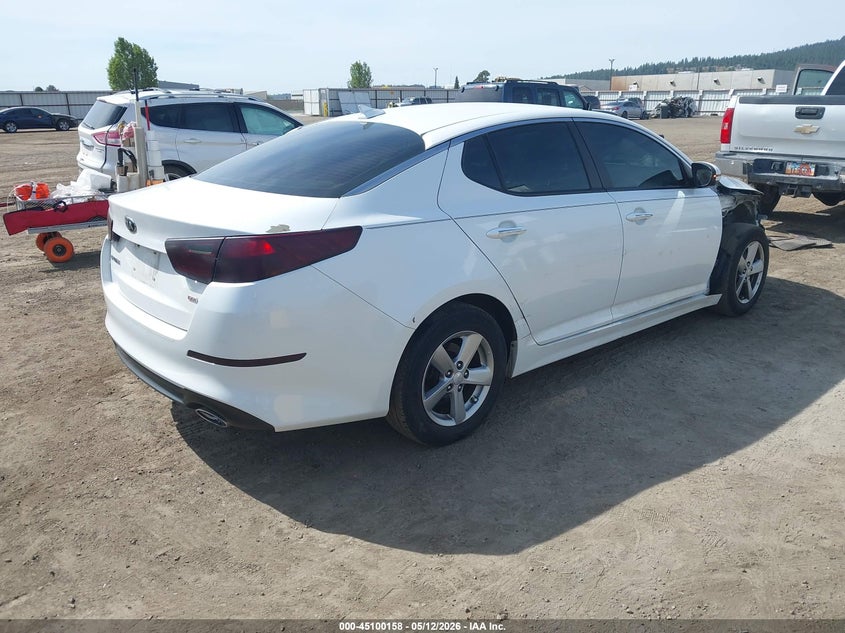 Vin: 5xxgm4a79eg301023, lot: 45597724, kia optima lx 20144