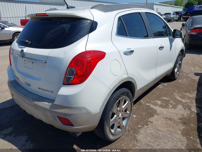 Vin: kl4cjdsbxeb544494, lot: 45597830, buick encore premium 20144