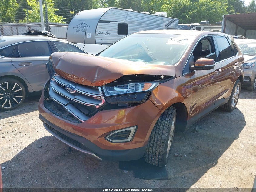 Vin: 2fmpk4k93hbb29030, lot: 45597880, ford edge titanium 20172