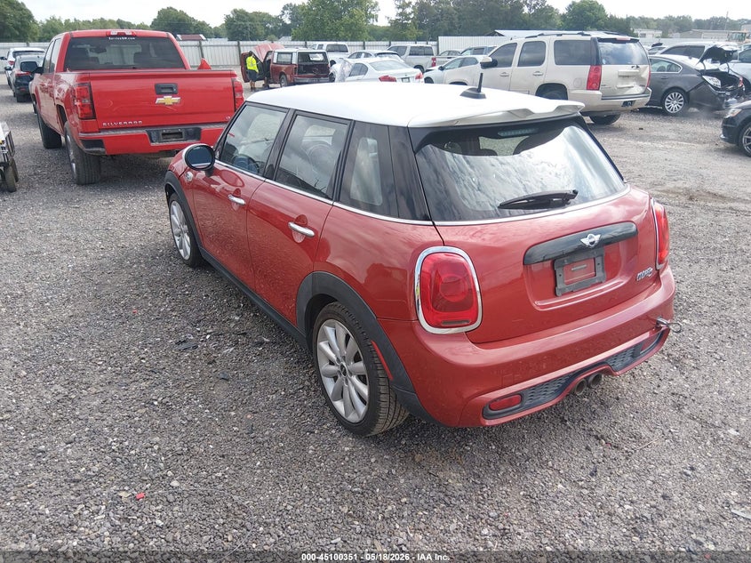 Vin: wmwxu3c54g2b62949, lot: 45597917, mini hardtop cooper s 20163