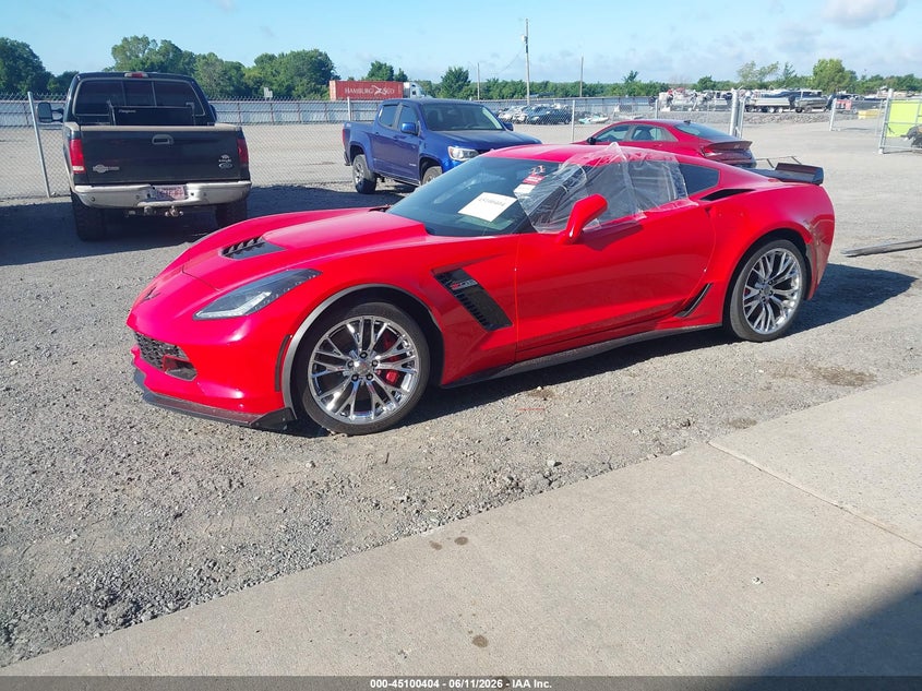Vin: 1g1ys2d6xg5602191, lot: 45597970, chevrolet corvette z06 20162