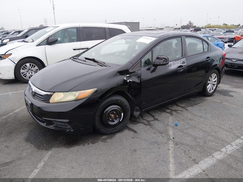 2HGFB2F98CH513858 2012 Honda Civic 1.8 Ex-l Black