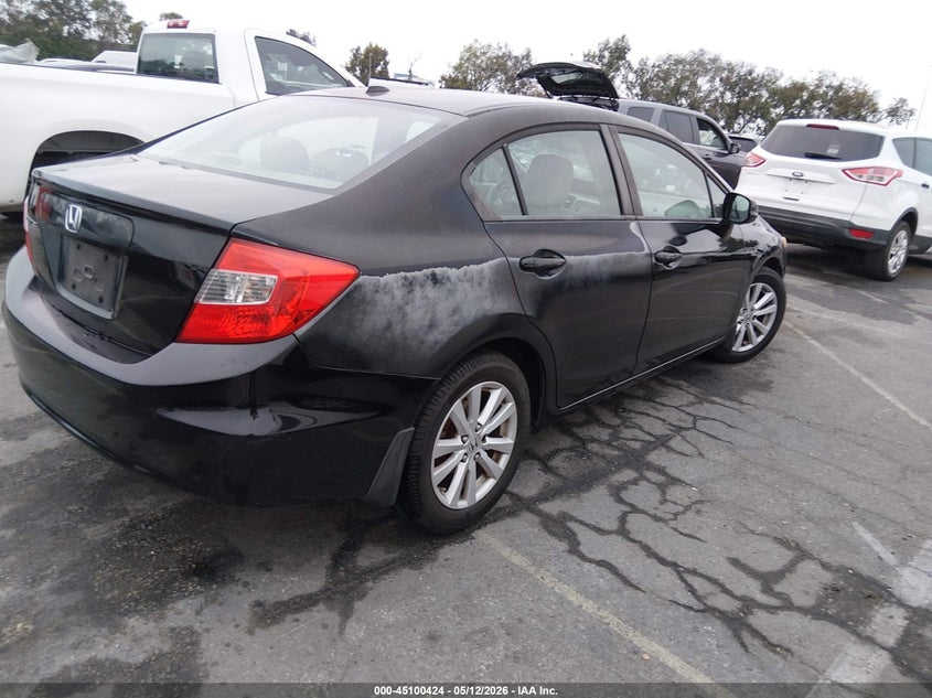 2HGFB2F98CH513858 2012 Honda Civic 1.8 Ex-l Black