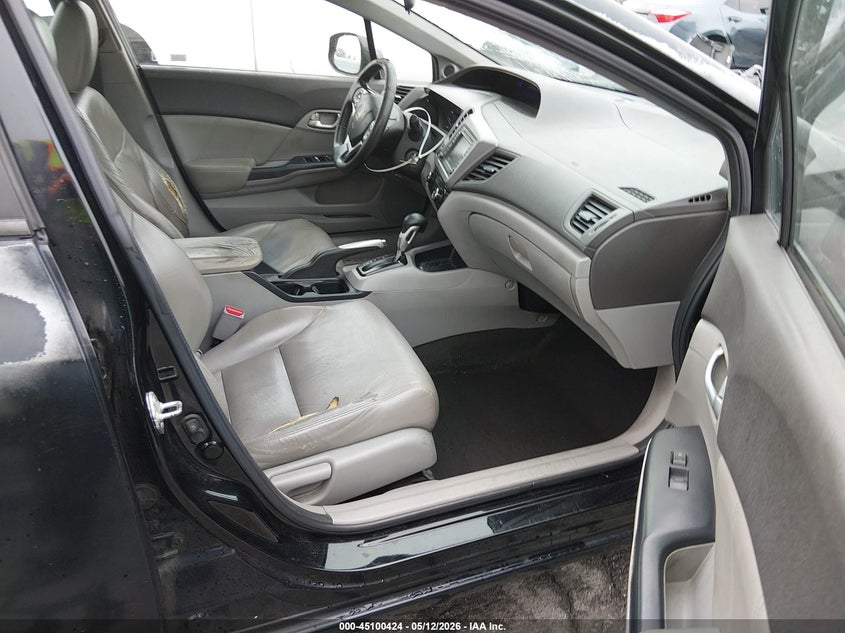 2HGFB2F98CH513858 2012 Honda Civic 1.8 Ex-l Black