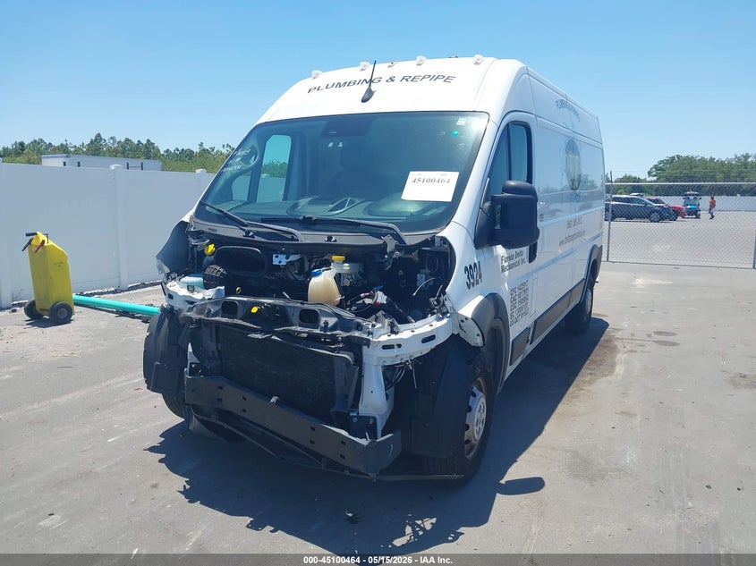 Vin: 3c6lrvdg3ne113924, lot: 45598030, ram promaster 2500 high roof 159 wb 20222