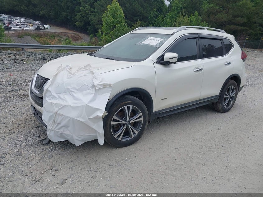 Vin: 5n1et2mv8kc736373, lot: 45598071, nissan rogue hybrid sl 20192