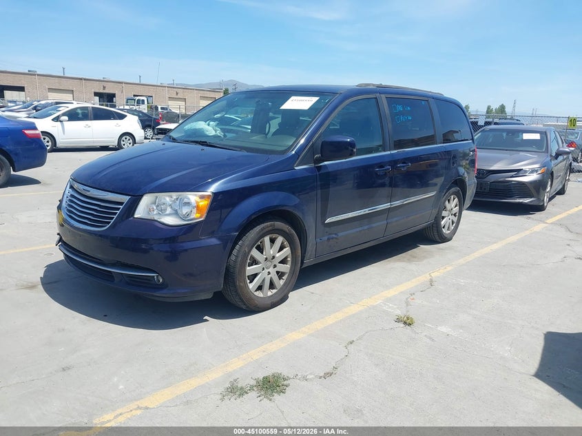 Vin: 2c4rc1bgxgr228554, lot: 45598125, chrysler town & country touring 20162