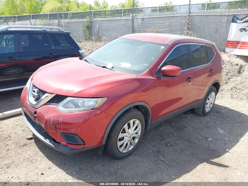 2016 Nissan Rogue S/Sl/Sv KNMAT2MT4GP701184 photo 1