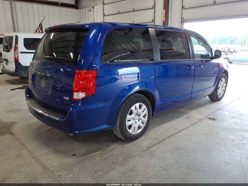 Vin: 2c4rdgbg5jr312921, lot: 45598442, dodge grand caravan se 20184