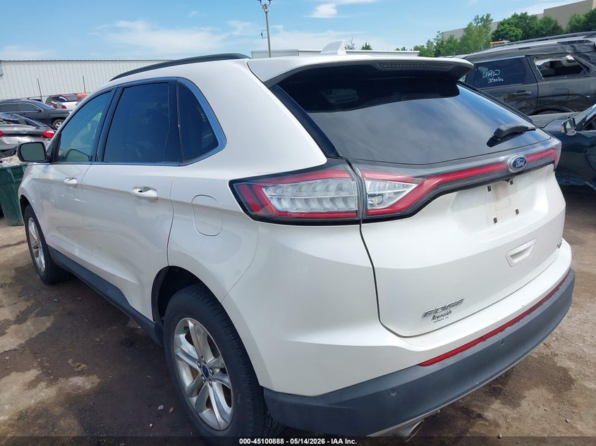 Vin: 2fmtk4j80fbb96253, lot: 45598454, ford edge sel 20153