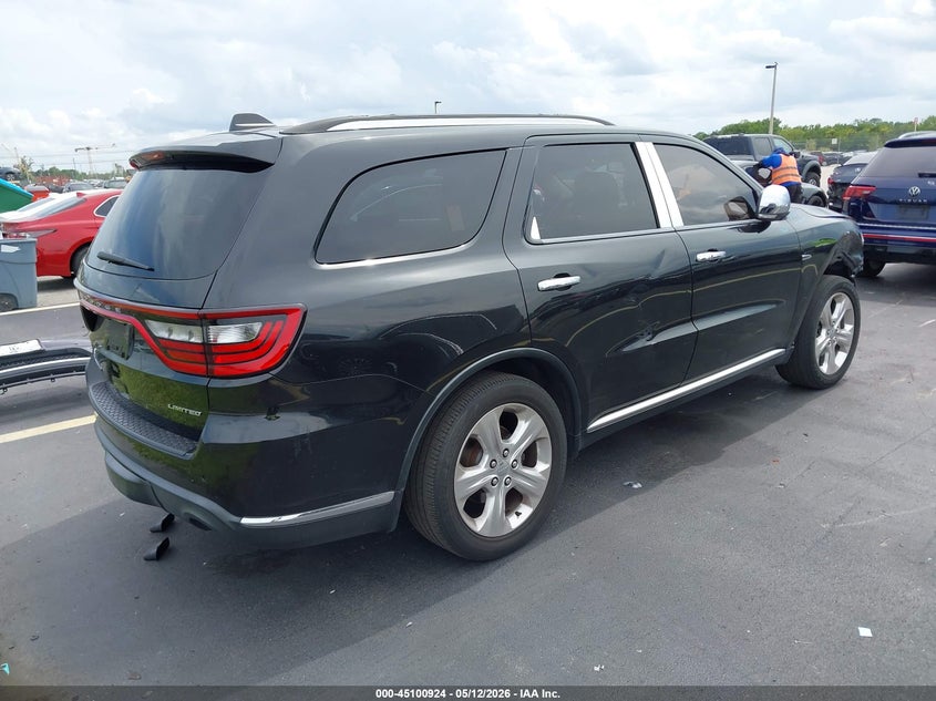 Vin: 1c4rdhdg3ec428202, lot: 45598490, dodge durango limited 20144