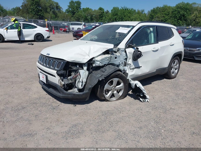 Vin: 3c4njcbb5kt820051, lot: 45598578, jeep compass latitude fwd 20192
