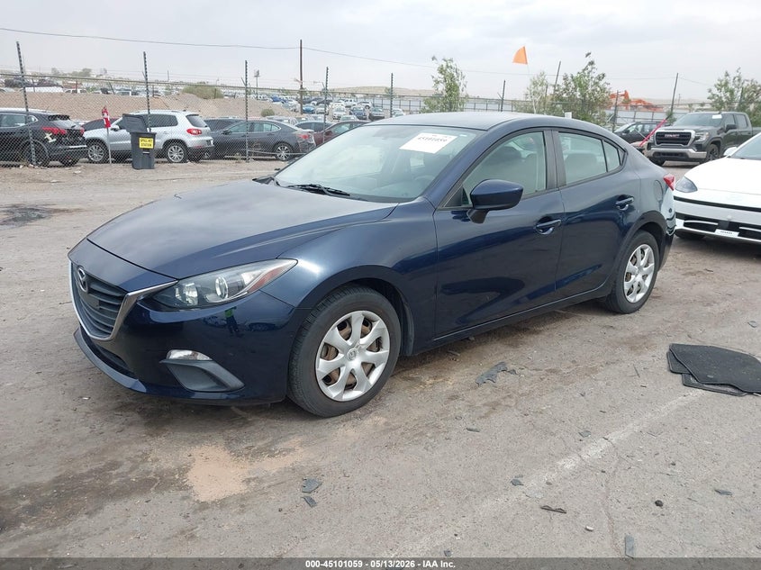 Vin: 3mzbm1t73gm324382, lot: 45598625, mazda mazda3 i sport 20162