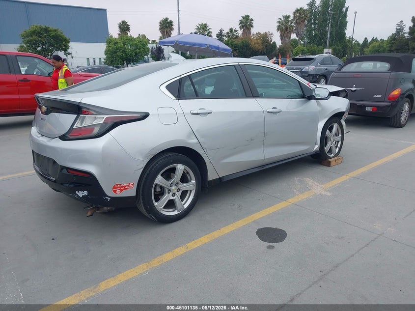 Vin: 1g1rc6s54ju147502, lot: 45598701, chevrolet volt lt 20184