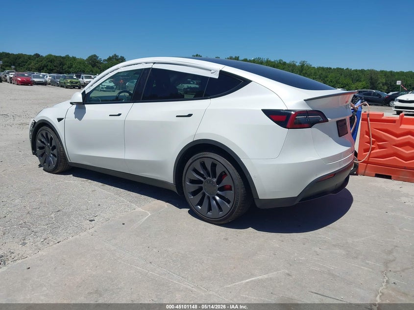 Vin: 7saygdef3nf379669, lot: 45598714, tesla model y performance dual motor all-wheel drive 20223