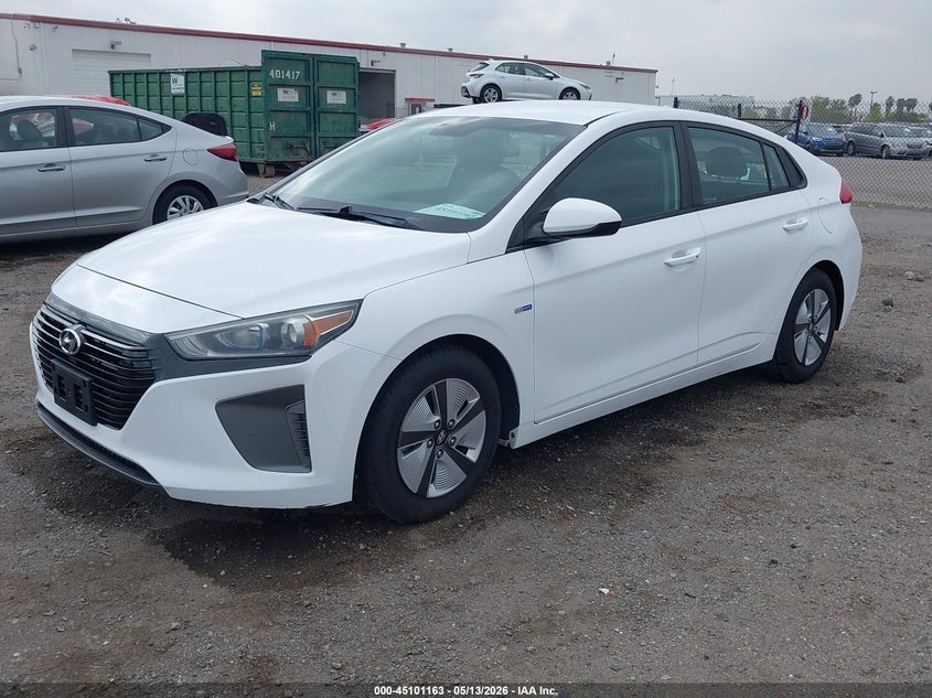 Vin: kmhc65lc3ku107985, lot: 45598729, hyundai ioniq hybrid blue 20192