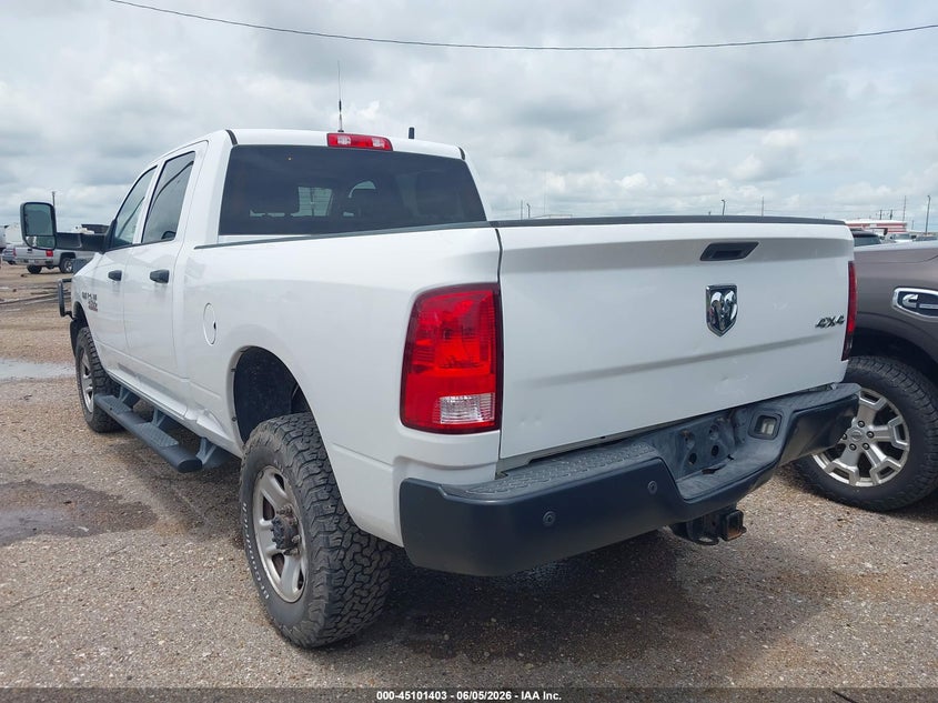 Vin: 3c6ur5cj2hg727485, lot: 45598969, ram 2500 tradesman  4x4 6'4 box 20173