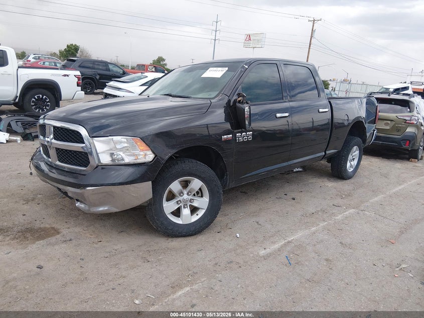 Vin: 1c6rr7tt5hs753719, lot: 45598996, ram 1500 slt  4x4 6'4 box 20172