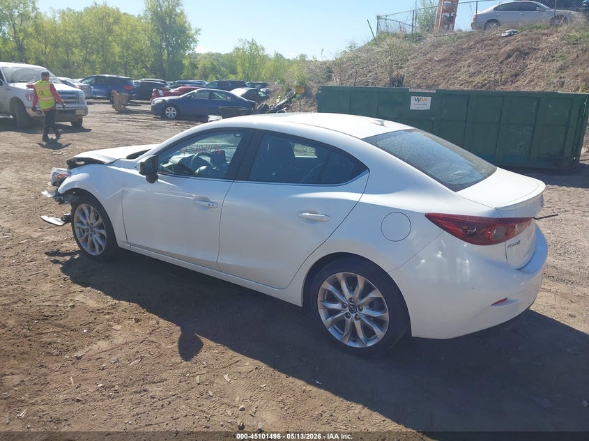 Vin: jm1bm1w35f1261602, lot: 45599062, mazda mazda3 s grand touring 20153