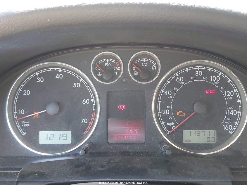 2002 Volkswagen Passat Glx VIN: WVWYH63B12E198153 Lot: 45101529