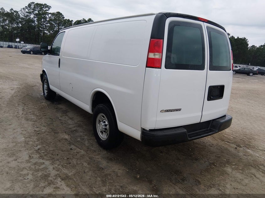 Vin: 1gcwgafg8h1238491, lot: 45599109, chevrolet express 2500 work van 20173