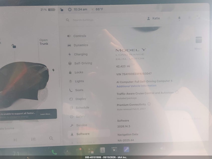 2023 TESLA MODEL Y SPORT UTILITY VEHICLE ELECTRIC