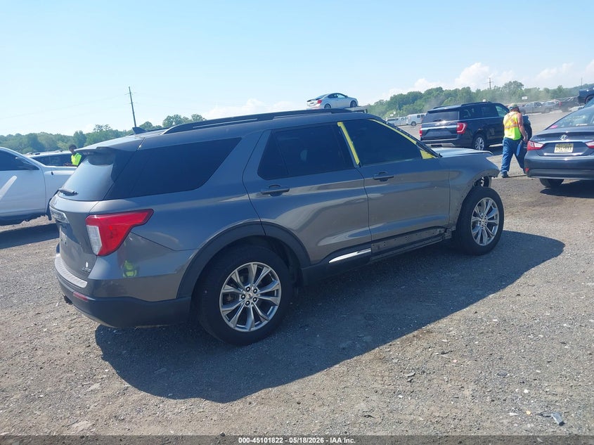 Vin: 1fmsk8dh6mgb40919, lot: 45599388, ford explorer xlt 20214