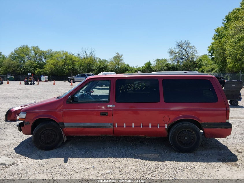 1994 Plymouth Grand Voyager Se VIN: 1P4GH44R3RX152989 Lot: 45101897