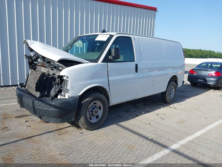 Vin: 1gtw7afp4m1145994, lot: 45599469, gmc savana cargo rwd 2500 regular wheelbase work van 20212